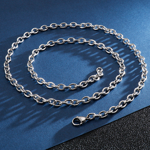 steel color The chain width is 3mm and length is 8