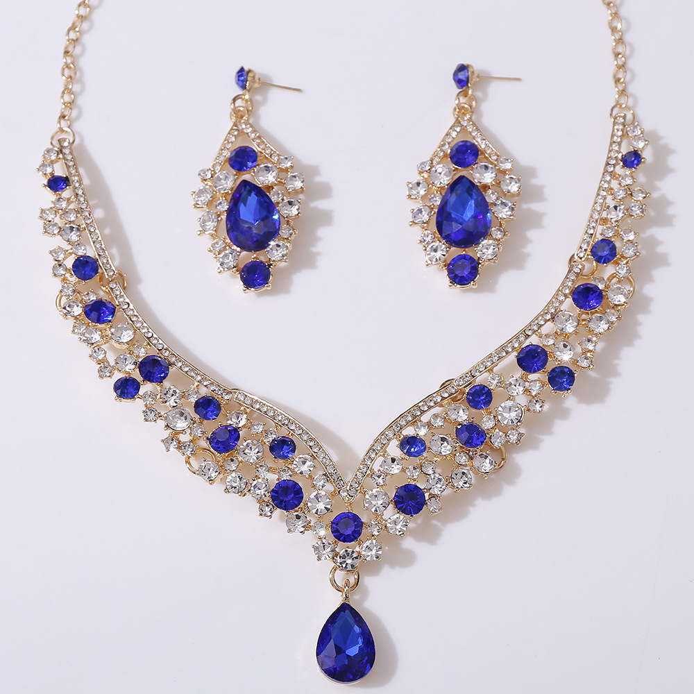 9:KC gold white diamond Royal blue diamond