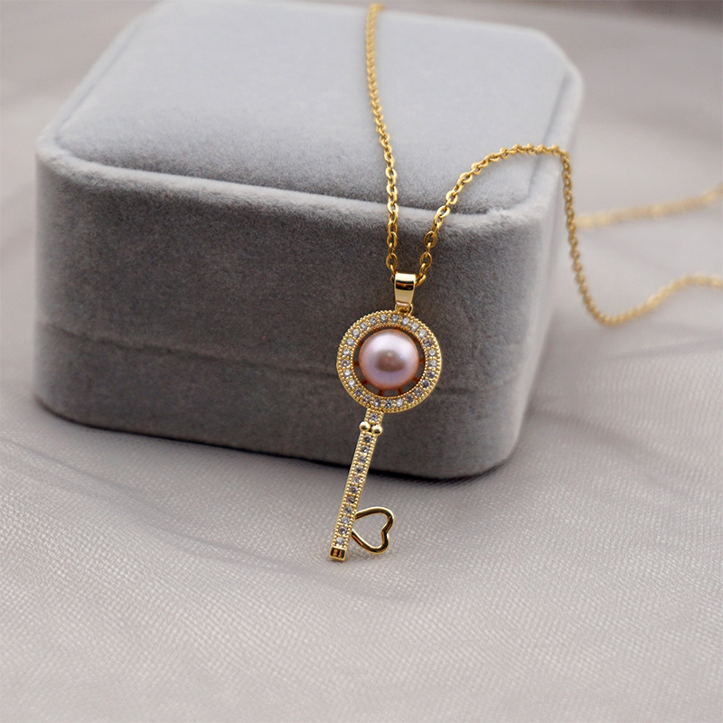 Round key purple pearl style