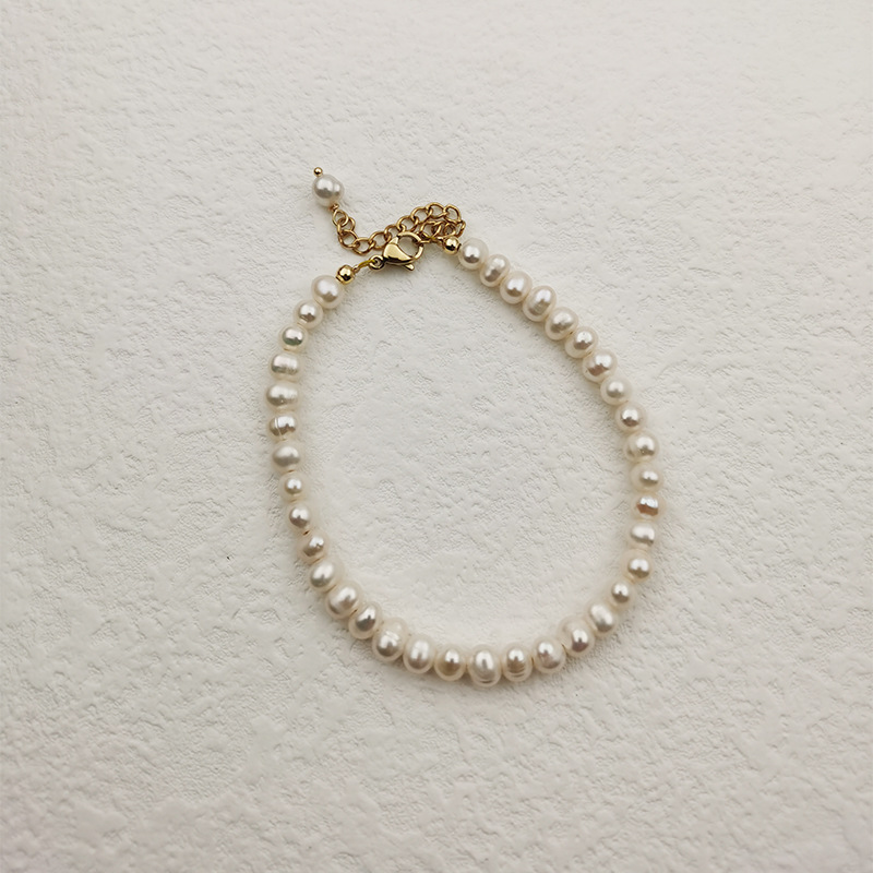 4mm flat pearl style