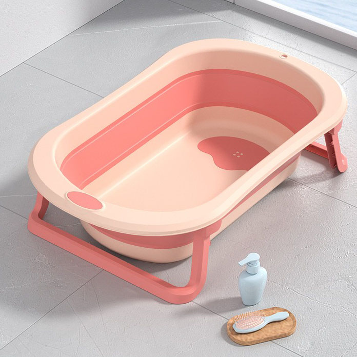 pink with bath pad