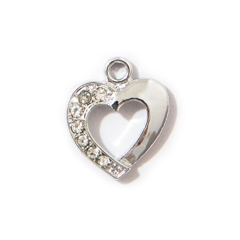 4:Uv-plated half-diamond heart