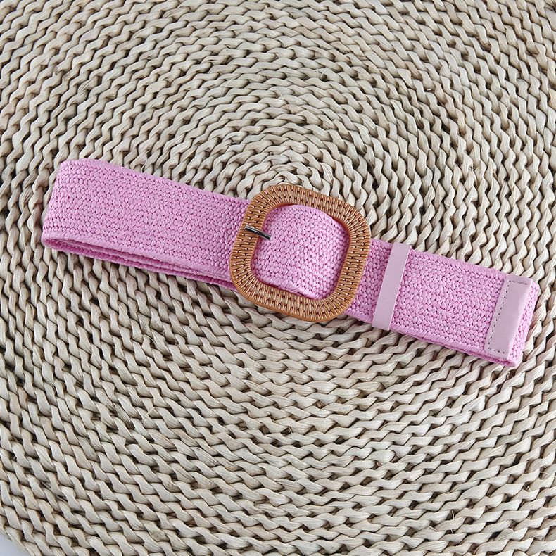 Square button pink