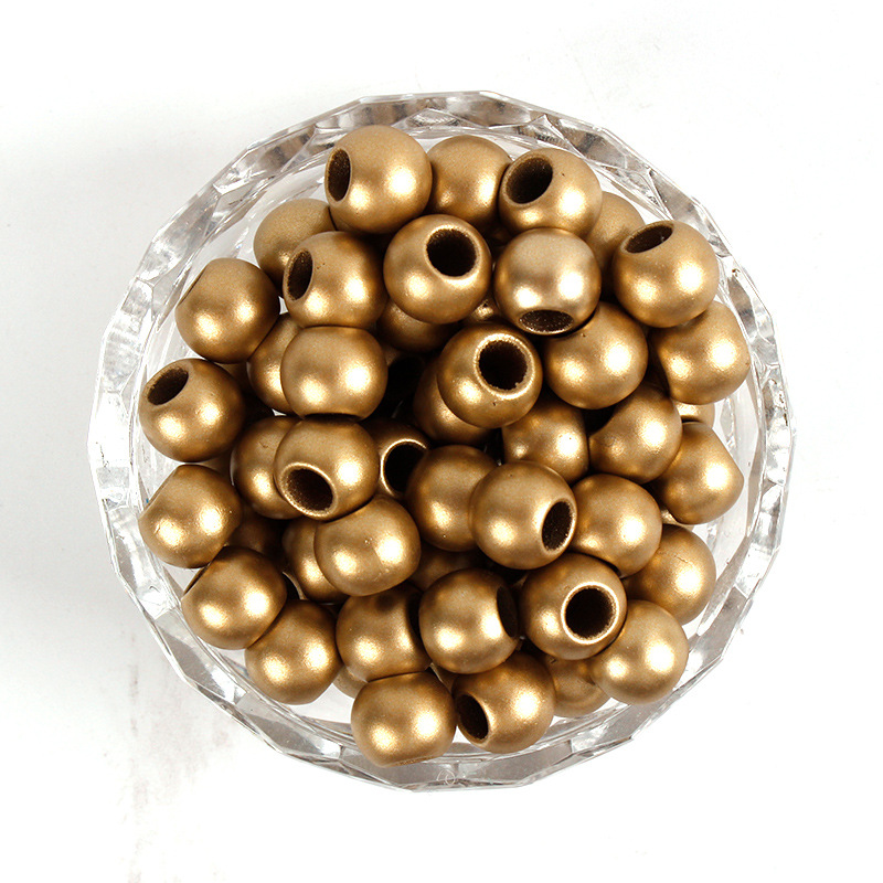 dull gold 8 mm hole 4 mm