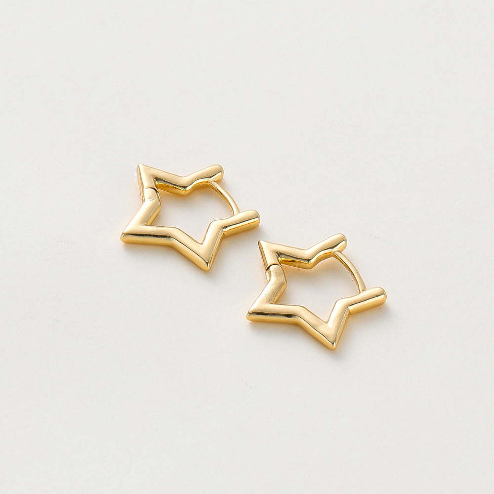 18K gold plated   star