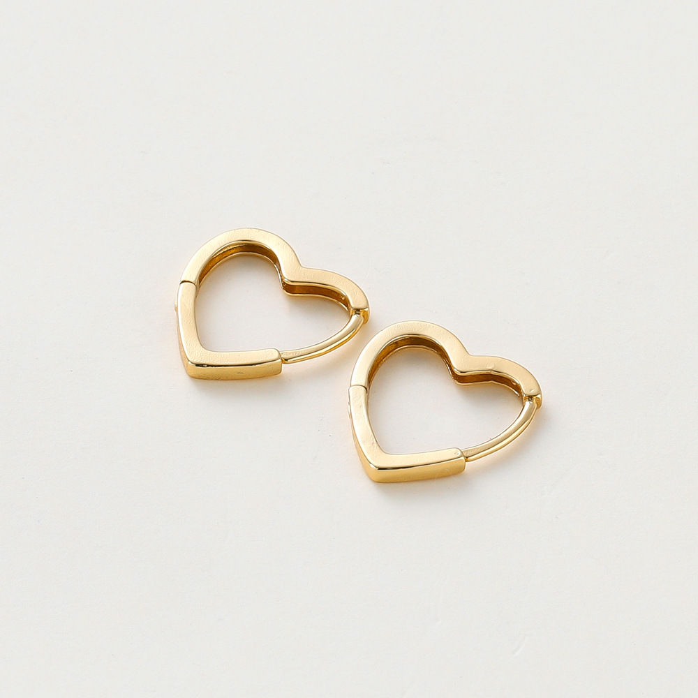 18K gold plated  heart