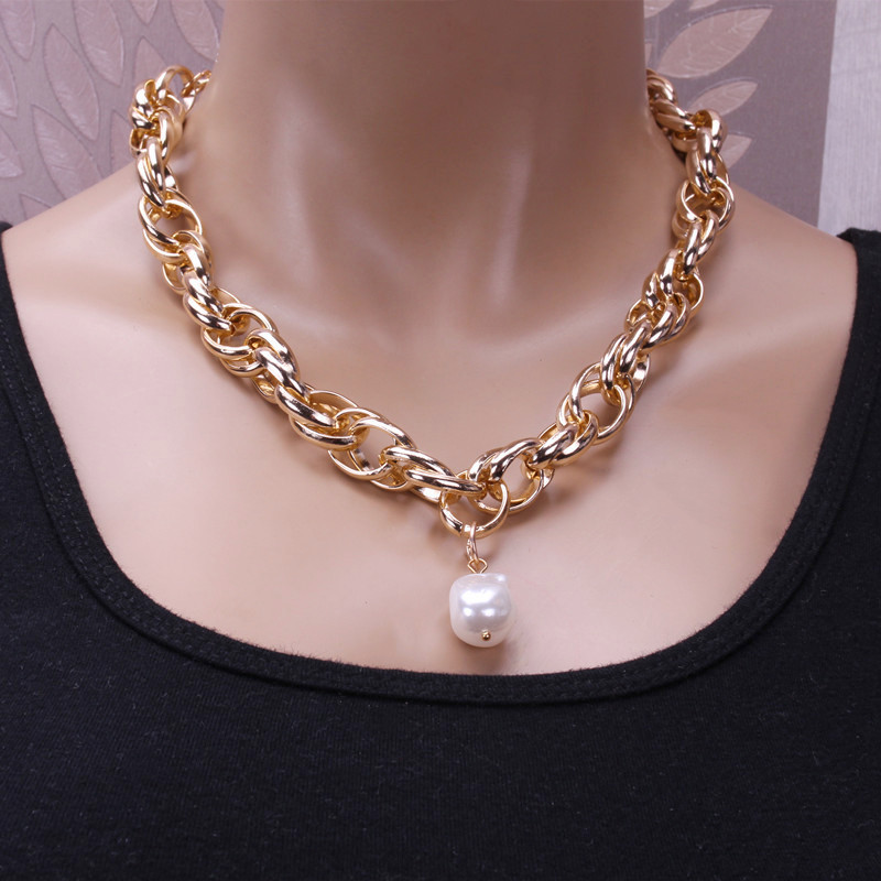 Gold necklace 40cm+7cm