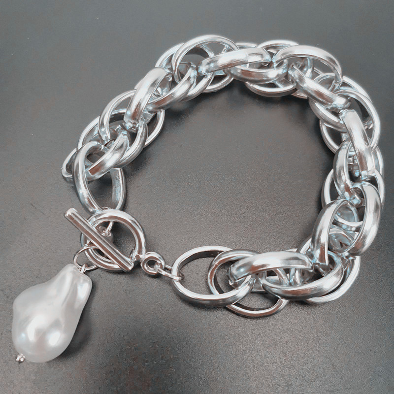 Silver bracelet 19cm