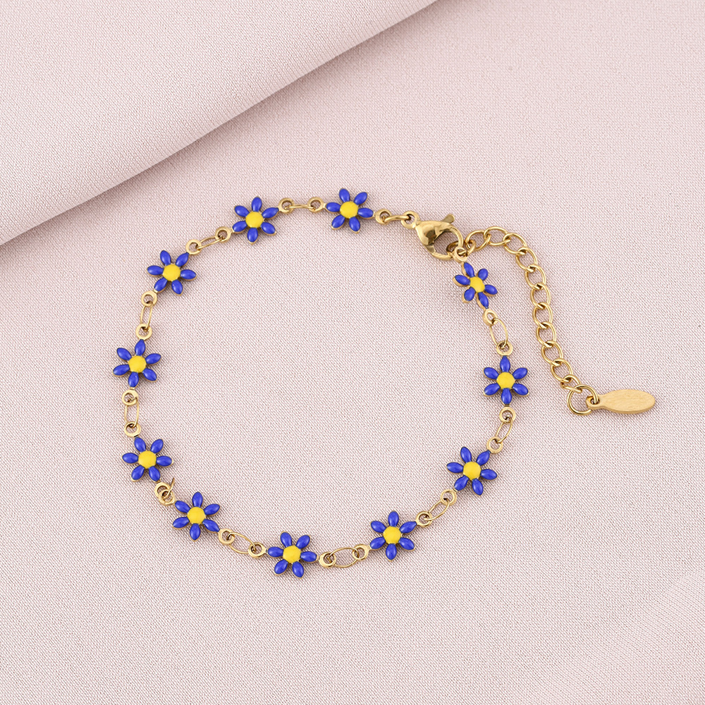 13:Blue bracelet (Gold)