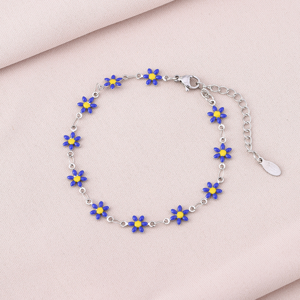 14:Blue bracelet (steel)