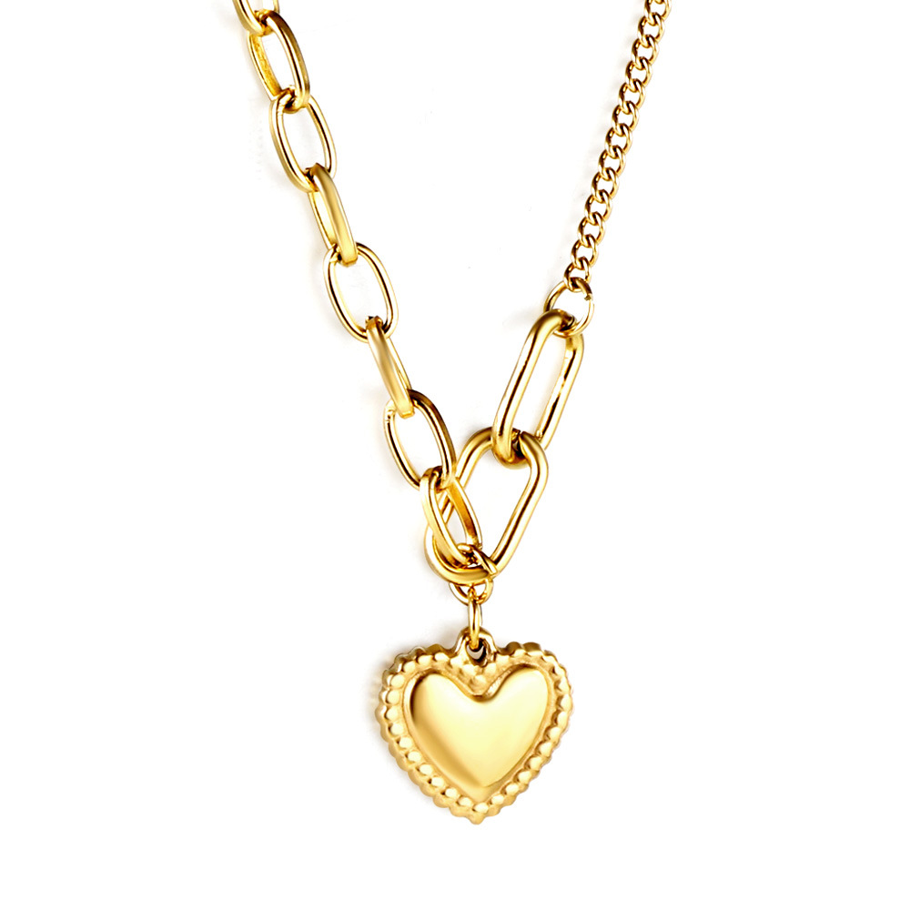 1:Heart-shaped pendant necklace
