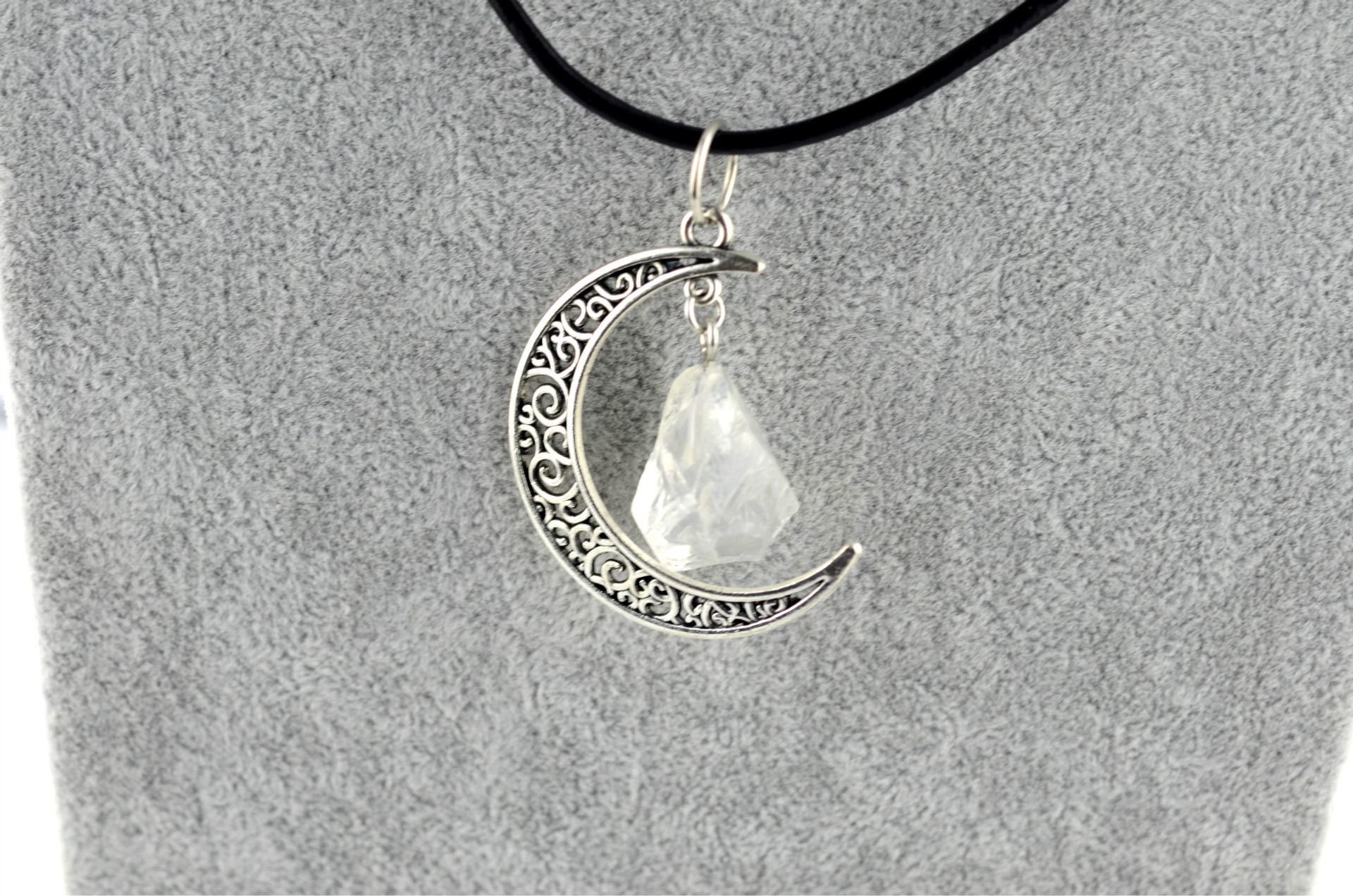 White crystal ancient silver
