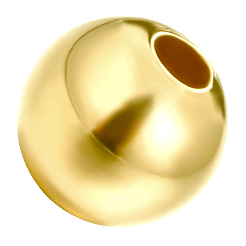gold color plated 2mm, hole 0.9mm