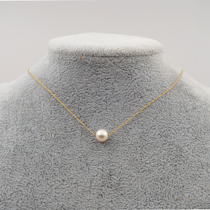 2:7MM single pearl necklace