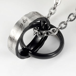 Black pendant [without chain]