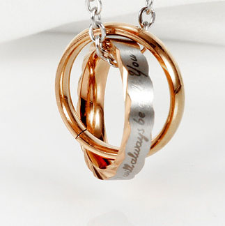 4:Rose Gold plated Pendant [without chain]