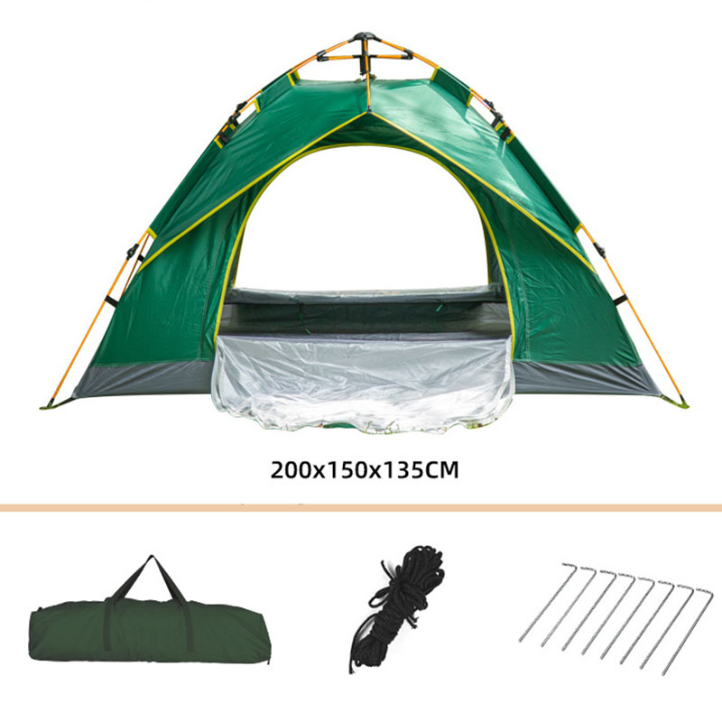 Green and green two windowless tent (Two persons)