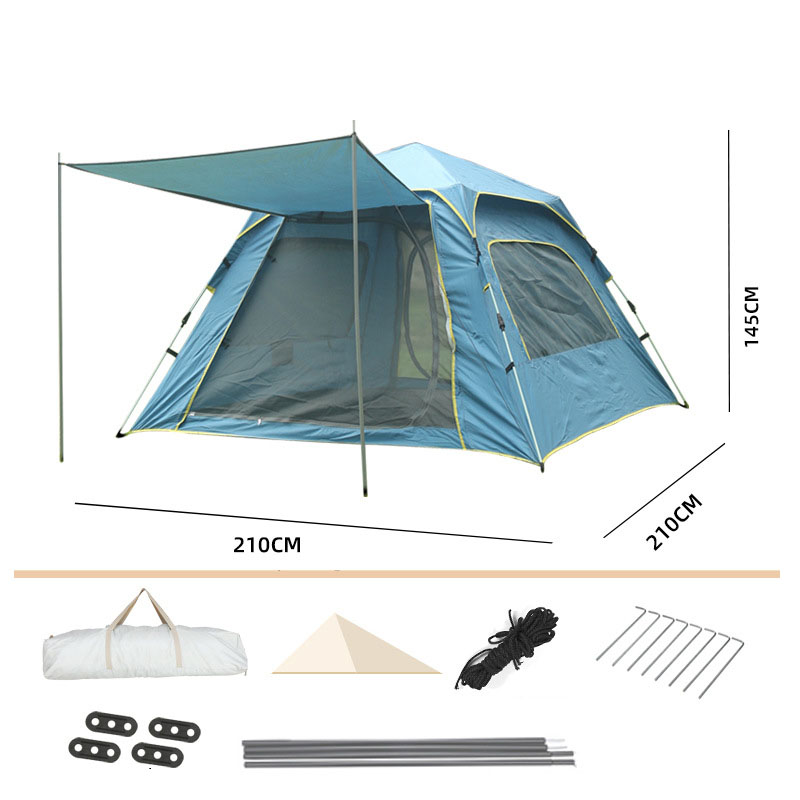 Indigo tent with two doors and two Windows (3-4 persons)
