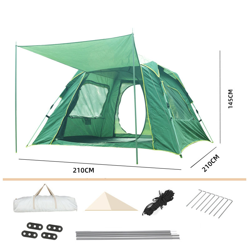Emerald two doors two Windows version of the tent (3-4 persons)