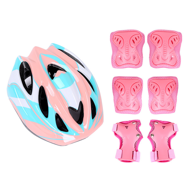 Pink protective helmet suit