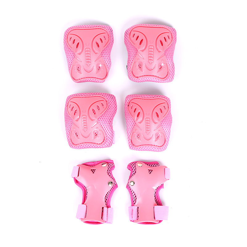 A set of pink protective gear
