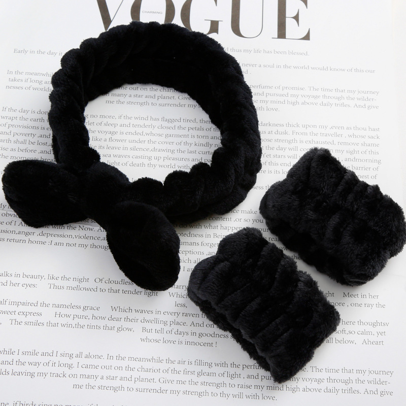 Black headband + wristband