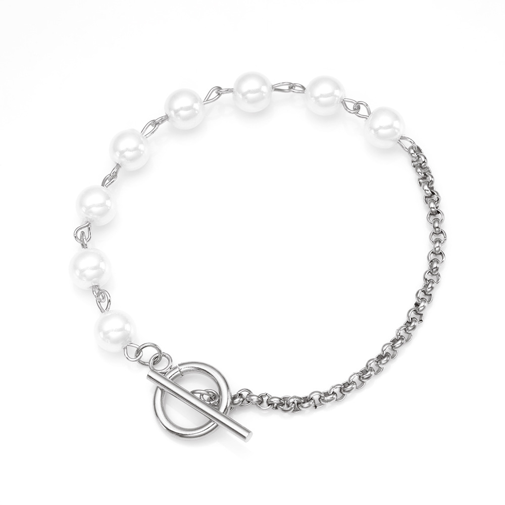 Pearl bracelet Silver :19cm