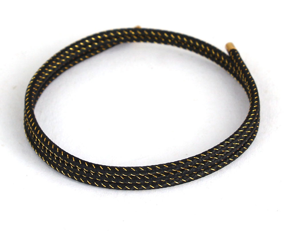 Gold wire black 27cm single lap