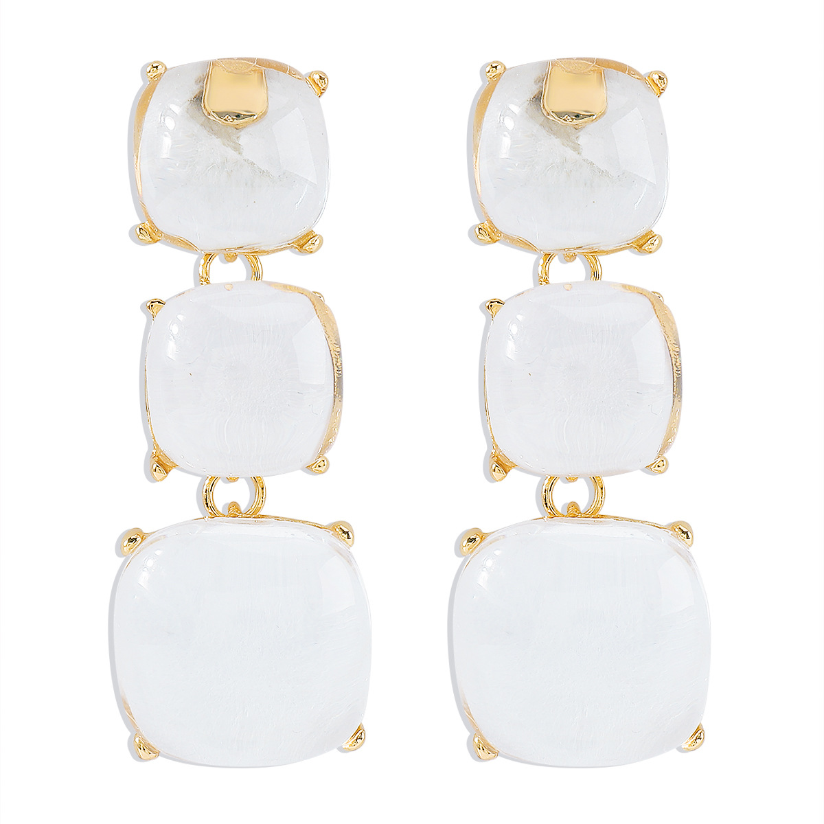 3:White earrings