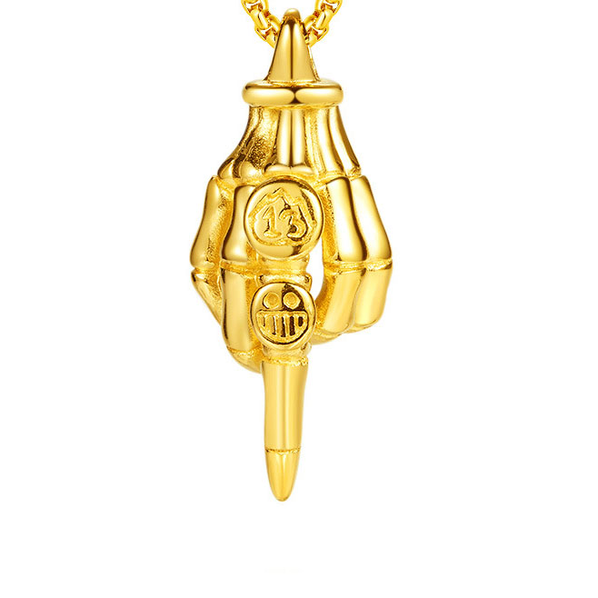 Gold single pendant