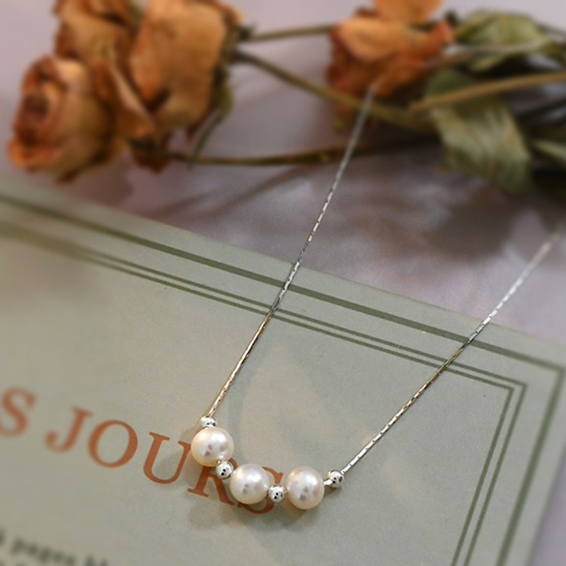 Three pieces, bamboo chain (pearls slide)