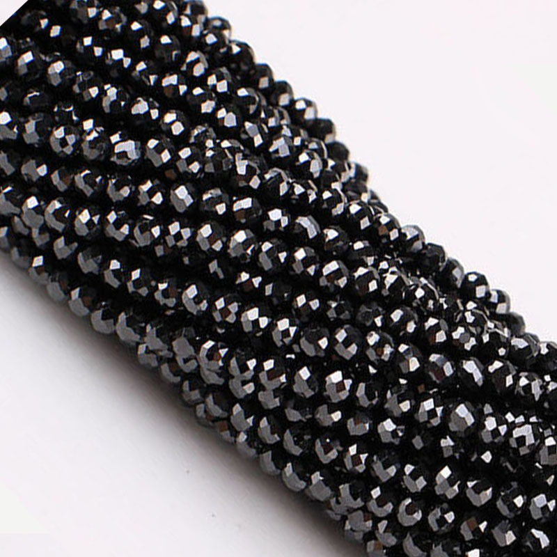black 2mm about 185 pieces / string