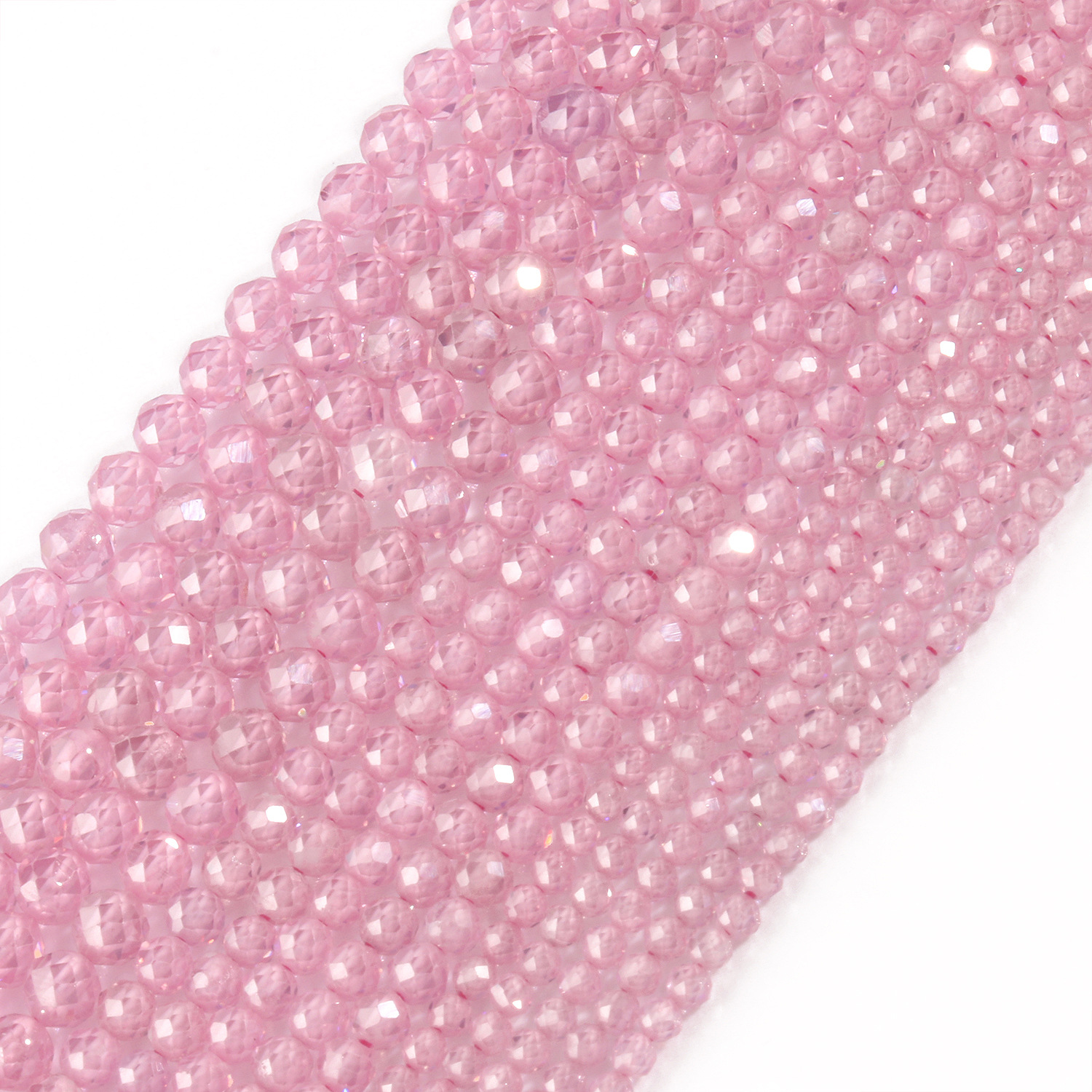 pink 2mm about 185 pieces / string