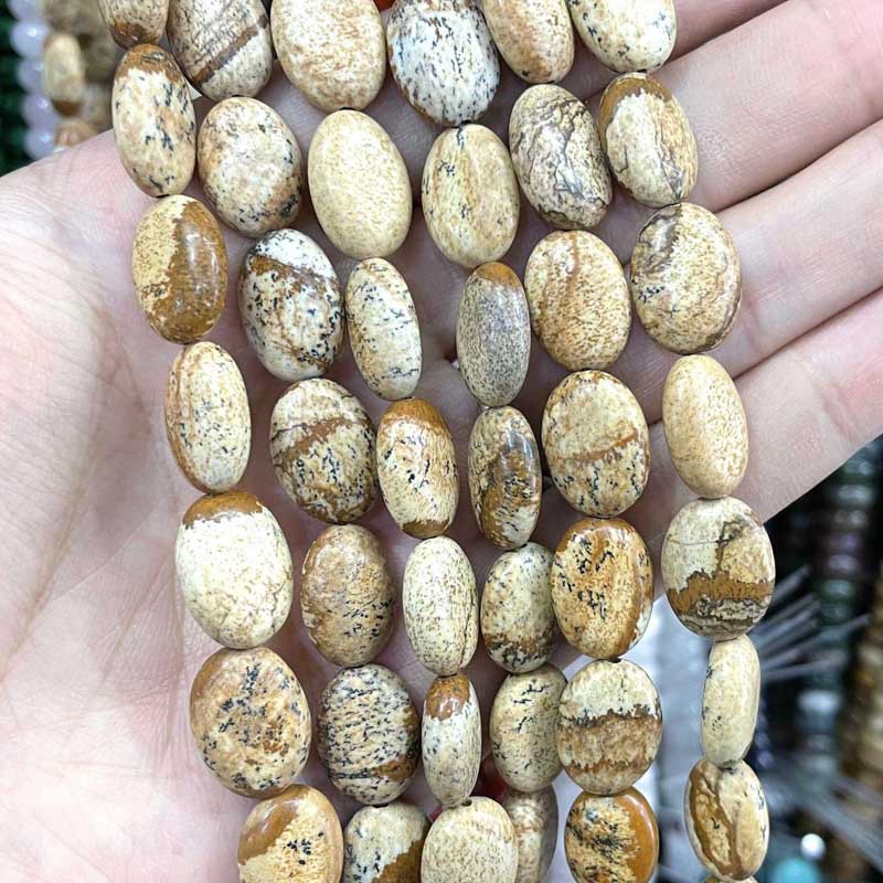 Picture Jasper 10 * 14mm approximately 28 pieces /