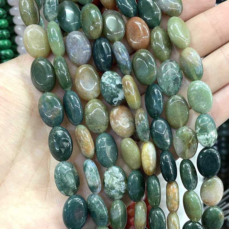 India agate 10 * 14mm approximately 28 pieces / st