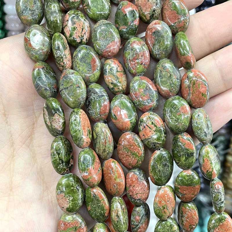 Unakite 10 * 14mm approximately 28 pieces / string