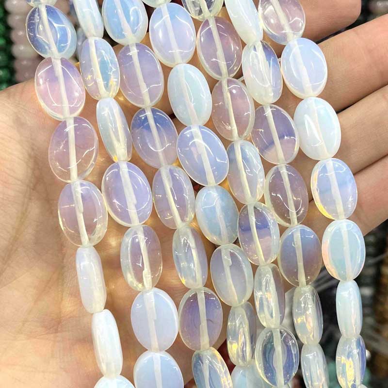 sea opal 10 * 14mm approximately 28 pieces / strin