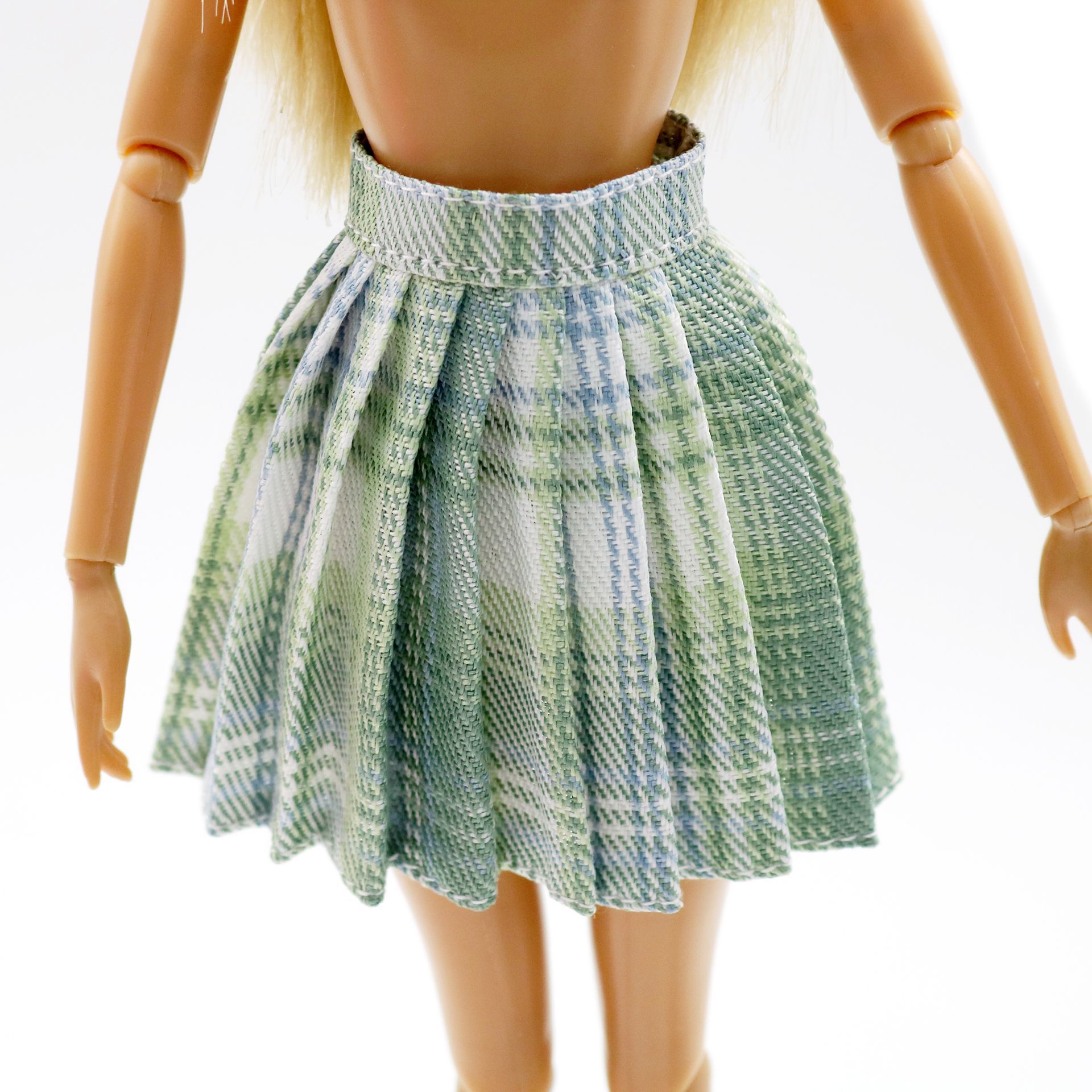 JK green pleated skirt