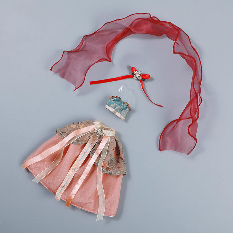 Antique doll pink sleeveless skirt