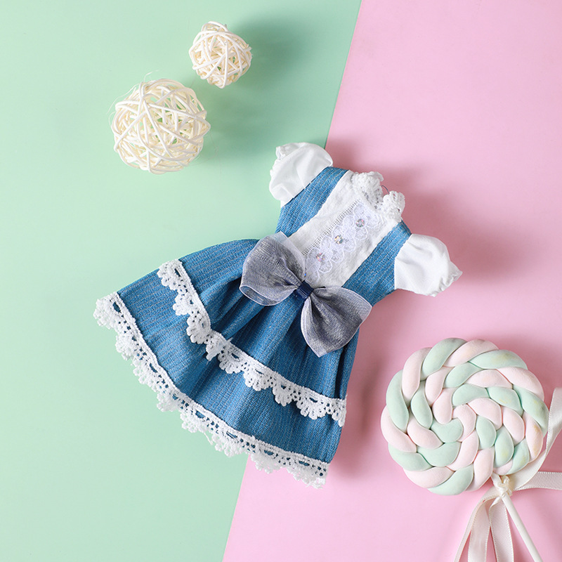 Blue and bow skirt