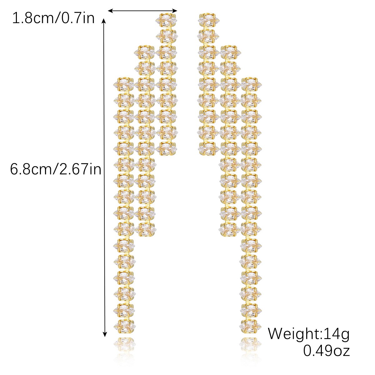 Rhombic white zircon