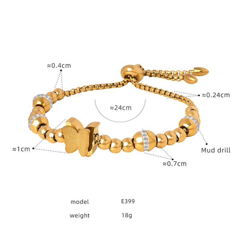 2:E399-Gold Bracelet - 24cm