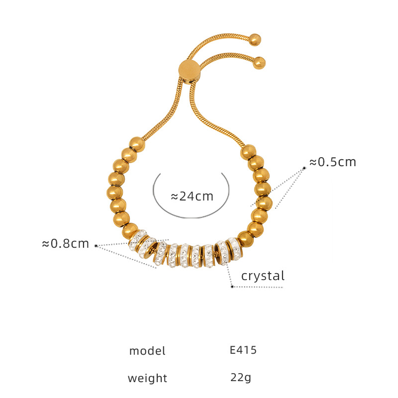14:E415 - Gold Bracelet - 24cm