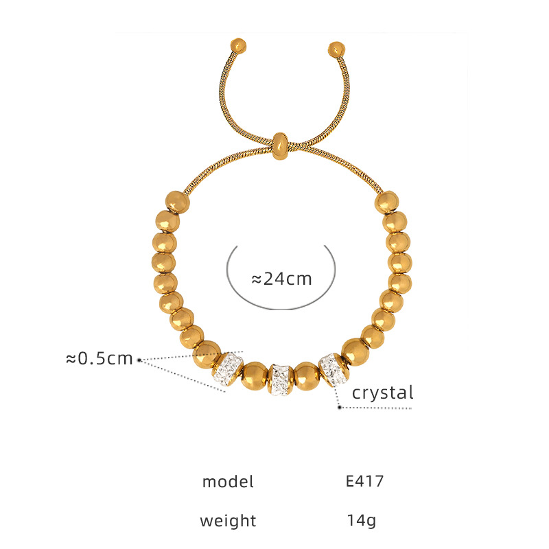 16:E417 - Gold Bracelet - 24cm