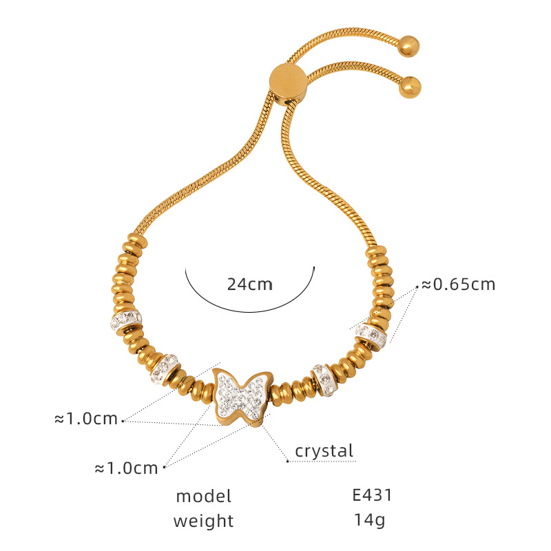 20:E431 - Gold Bracelet - 24cm
