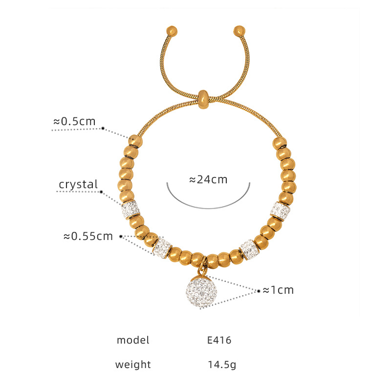 16:E416 - Gold Bracelet - 24cm