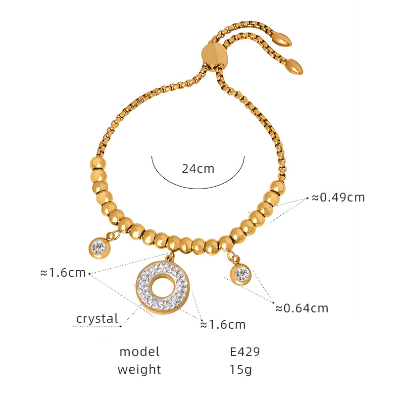 18:E429 - Gold Bracelet - 24cm