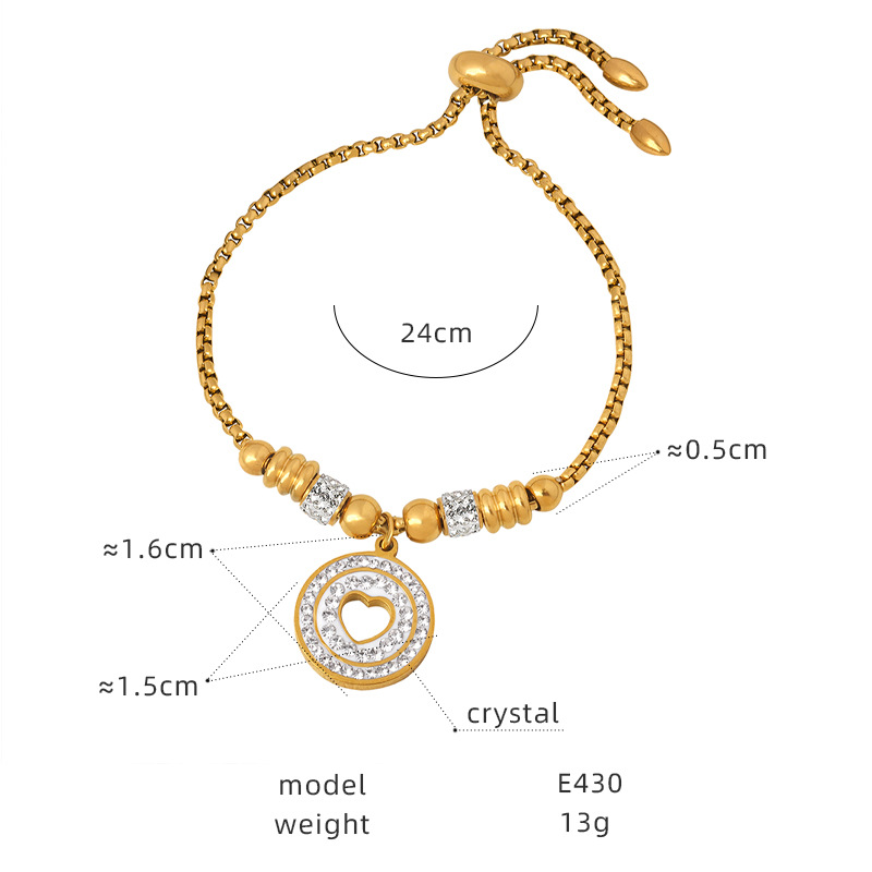 20:E430 - Gold Bracelet - 24cm