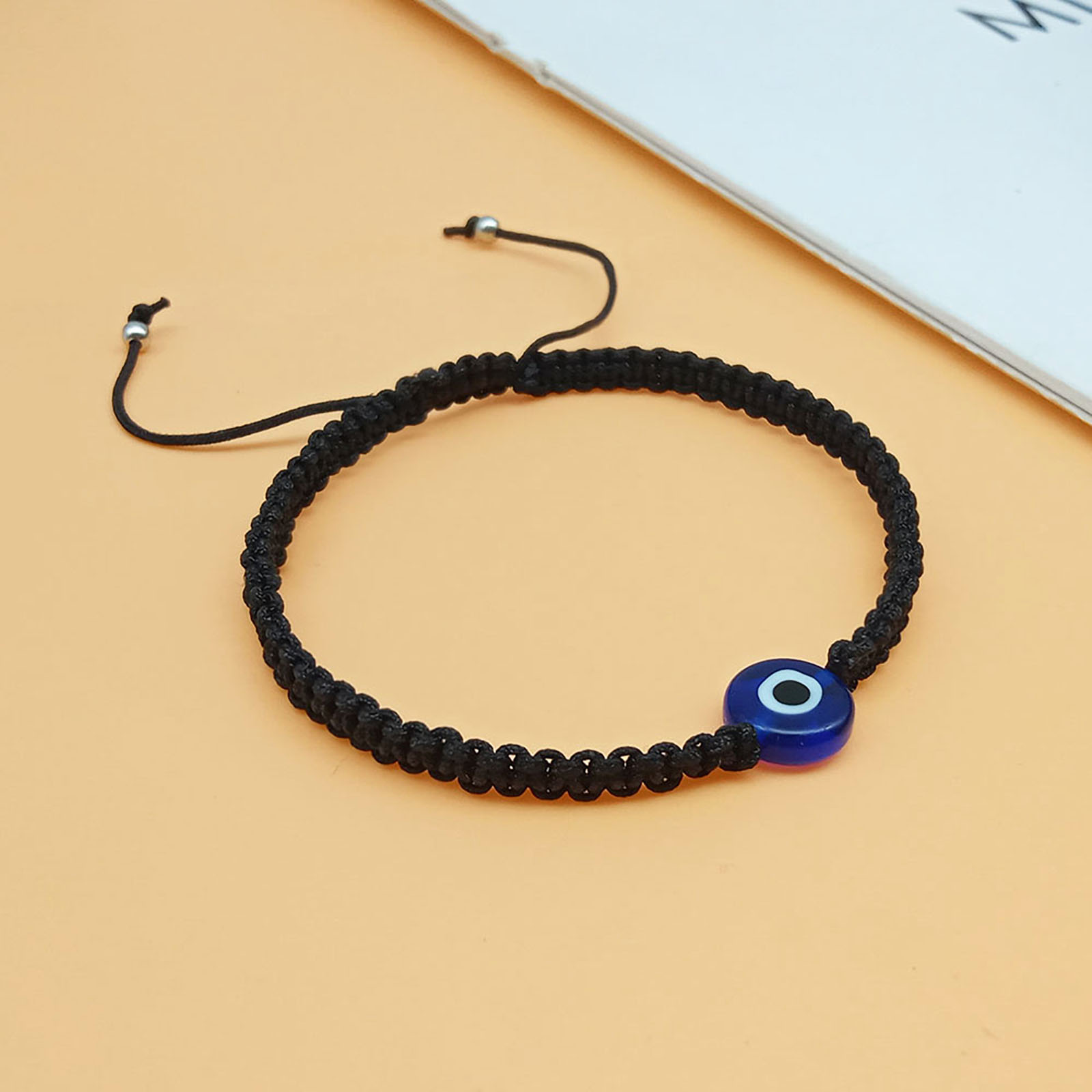 1:Blue Eyed Black Rope Bracelet