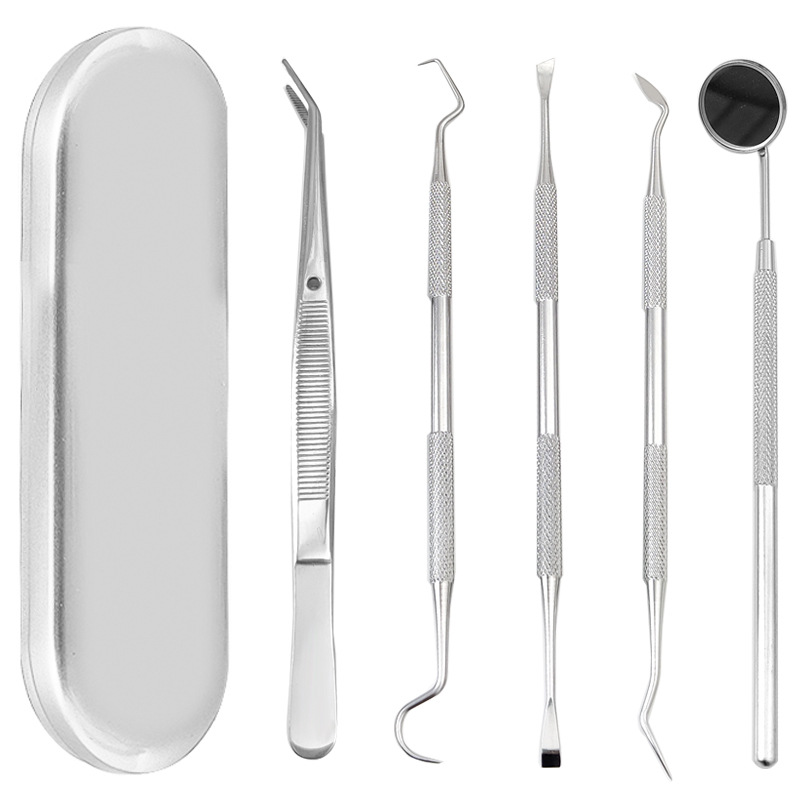 Dental Tools Round Box Five-Piece Set